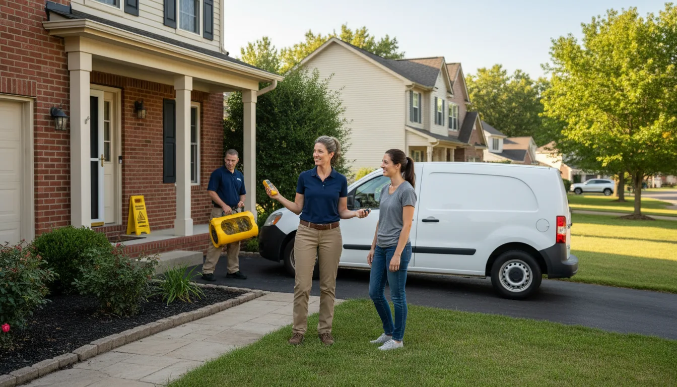 Residential water damage restoration in Greensboro, NC